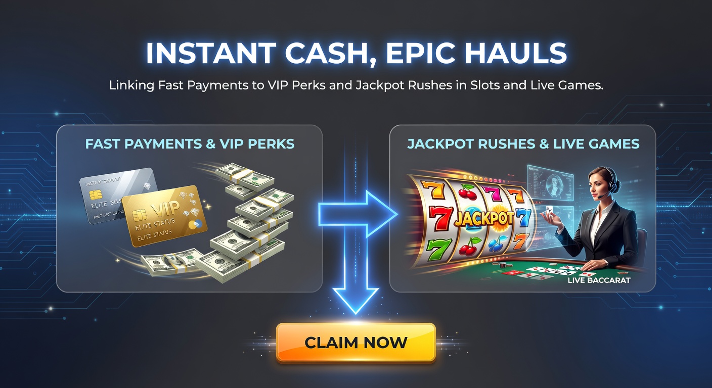 Dynamisches Bild eines VIP-Spielers, der einen Jackpot in einem Live-Game knackt, umgeben von Instant-Cash-Symbolen und Perk-Icons