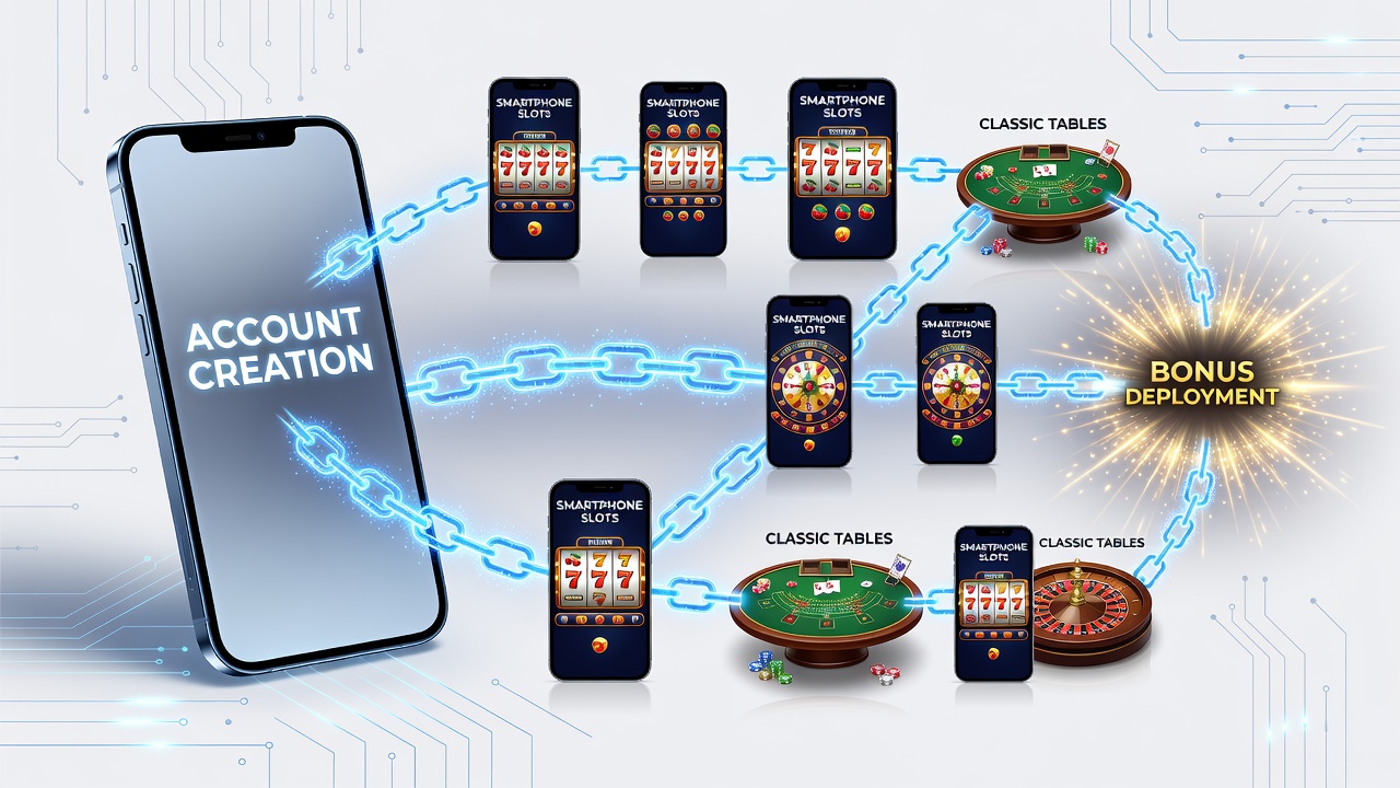 Darstellung der Verknüpfung von Bonusmechanismen in Slots, Tischen und Live-Runden