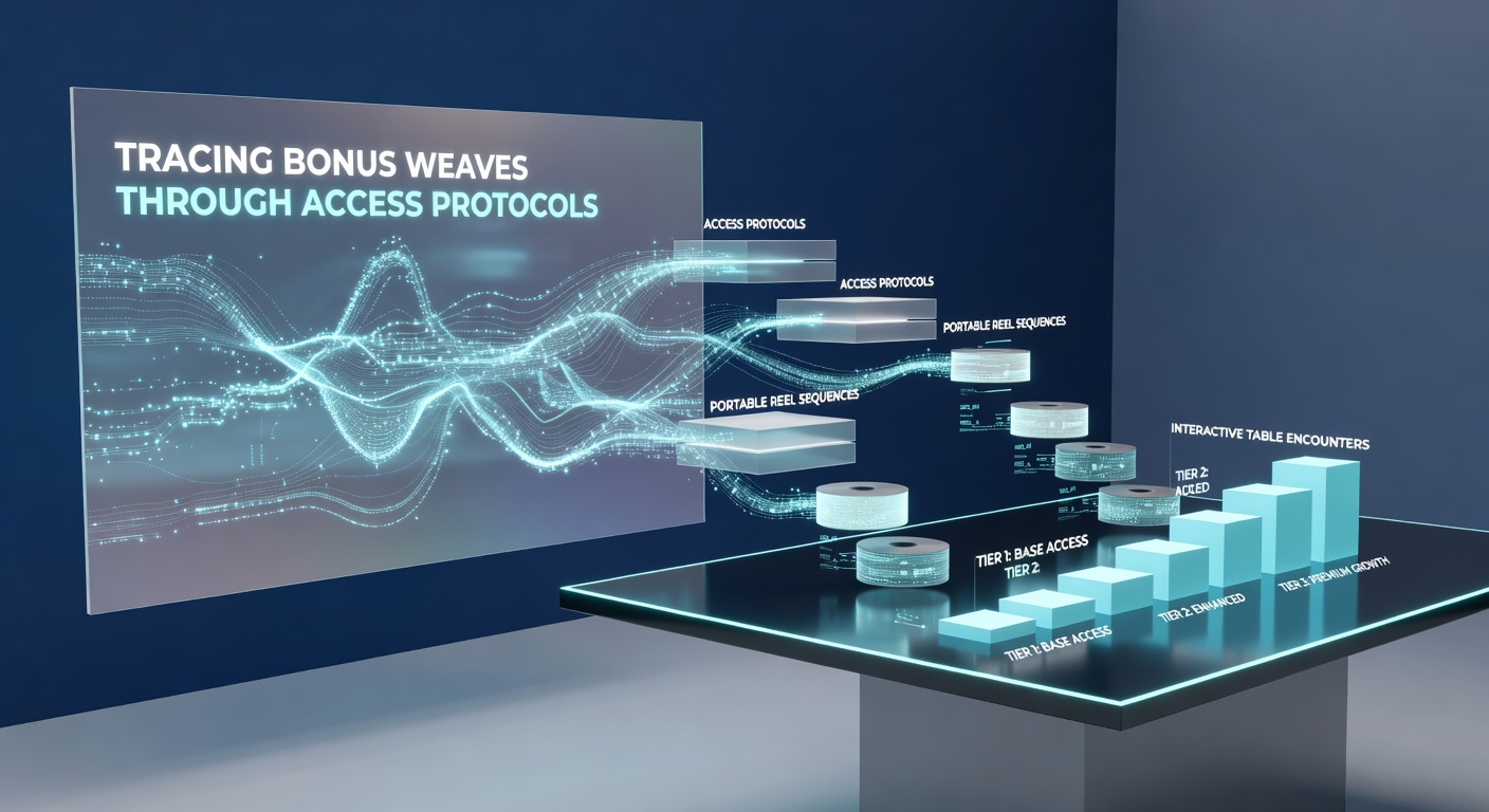 Illustration von Bonusintegration in mobilen Casino-Systemen mit Walzen und Tischen